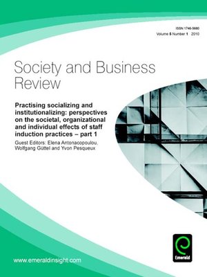 cover image of Society and Business Review, Volume 5, Issue 1